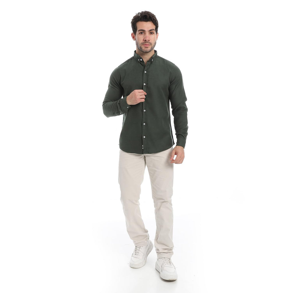 Andora Mens Classic Heather Cotton Long Sleeve Western