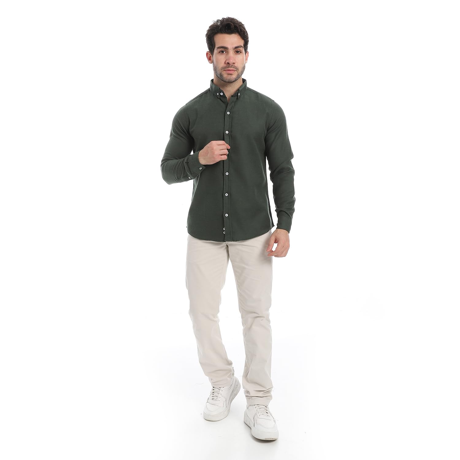 Andora Mens Classic Heather Cotton Long Sleeve Western