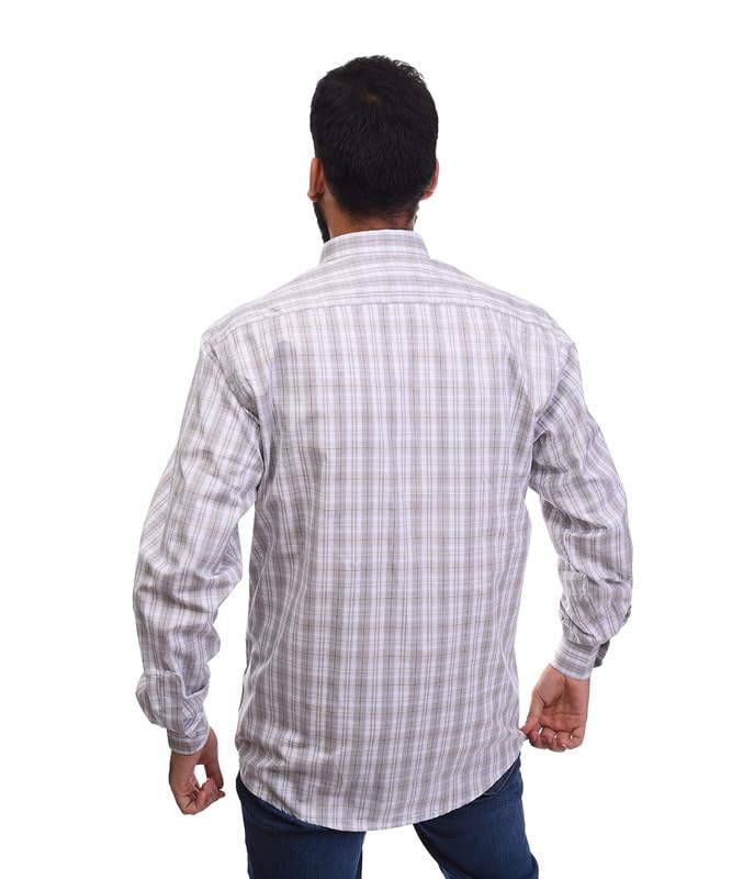 Mens Cotton Tartan Summer Shirt Modern