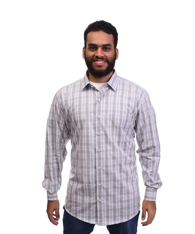 Mens Cotton Tartan Summer Shirt Modern