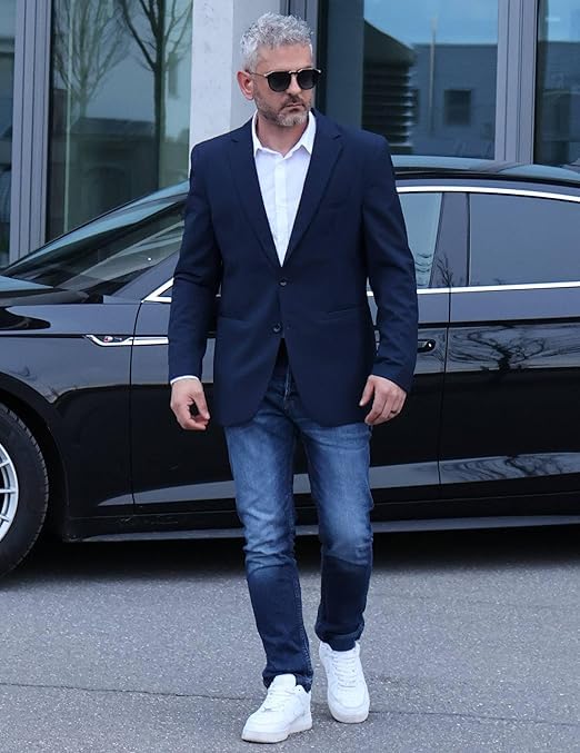 Navy Blazer Suit Jacket For Men