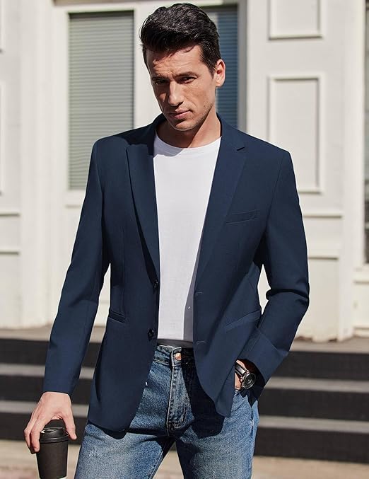 Navy Blazer Suit Jacket For Men