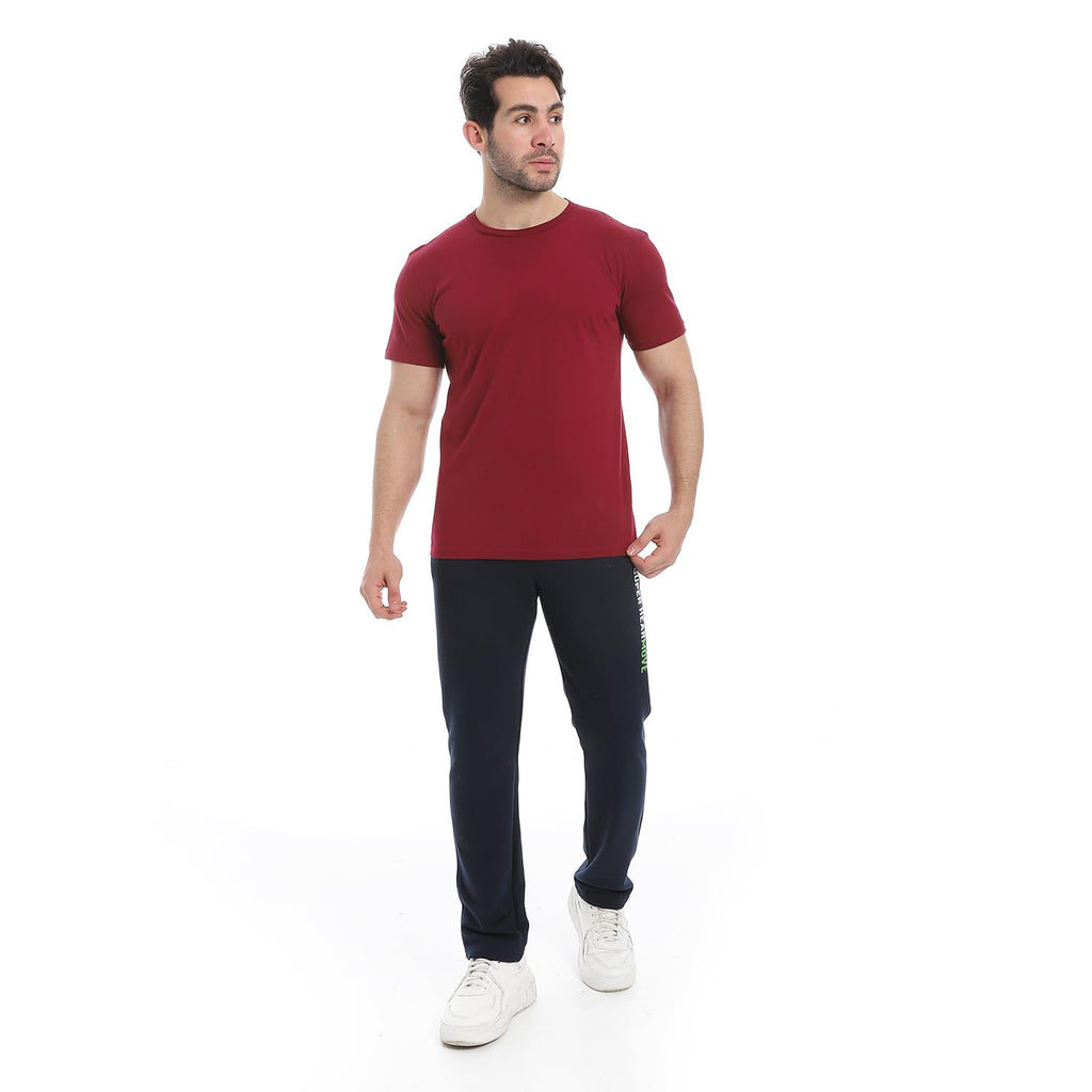 Andora Mens Solid Pattern Half Sleeve Western