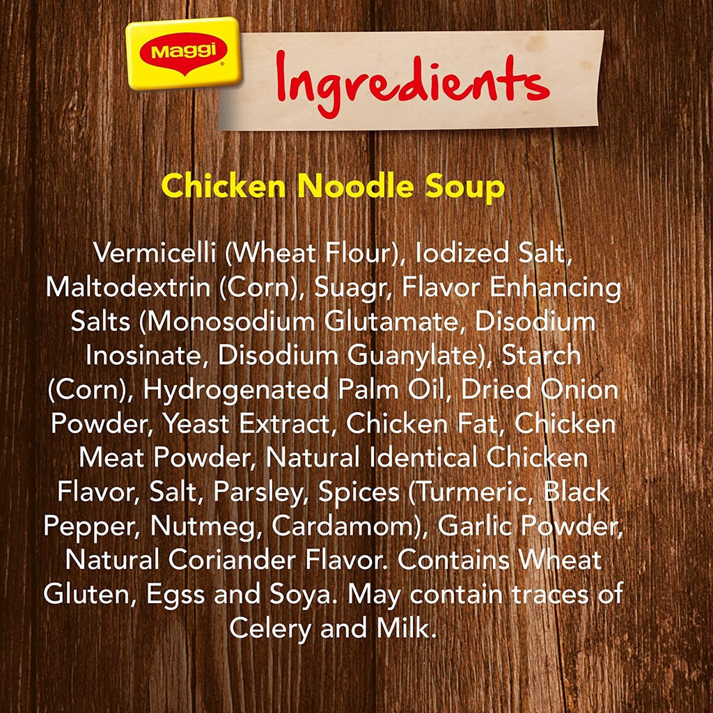 12 Pack MAGGI Chicken Noodles Instant Soup With Vermicelli Powder Soup Halal11