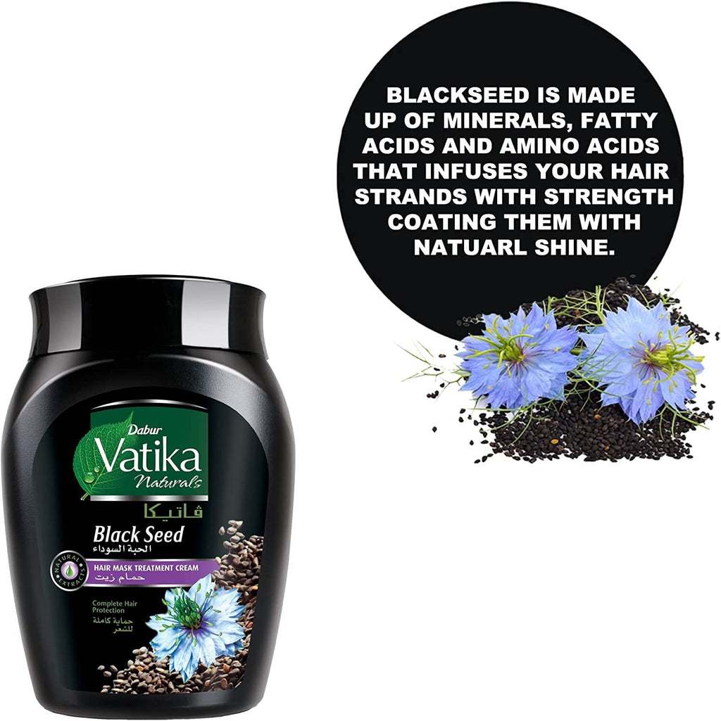 Dabur Vatika Black Seed Hair Mask 2 Box 1KgTreatment Cream 4.4 Ibs Fast Shipping4