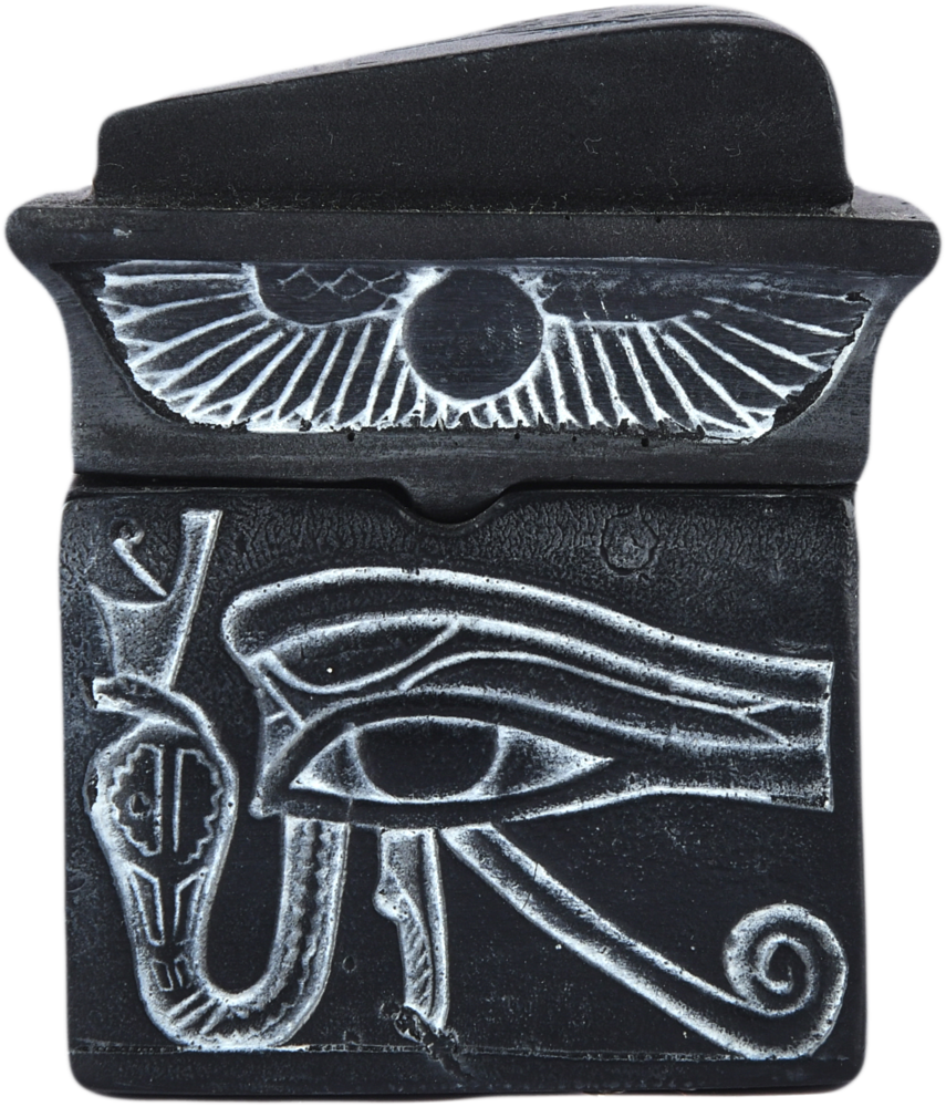 Black Ancient Egyptian Canopic Jars The Four Sons Of Horus Handmade Souvenir4