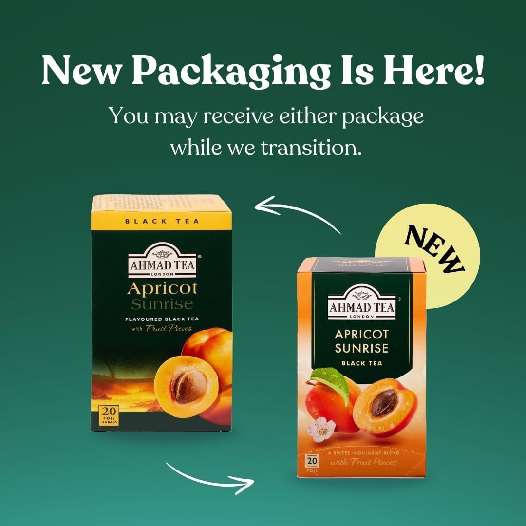 Ahmad Tea London Apricot Sunrise Fruit Black Tea 160 Foil5