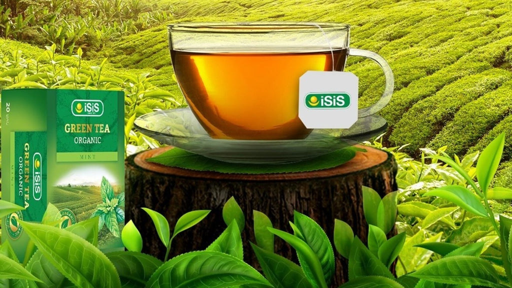 Isis 100% Organic Green Tea With Mint Drink Healthy Natural Herbal Tea 100 Bags1