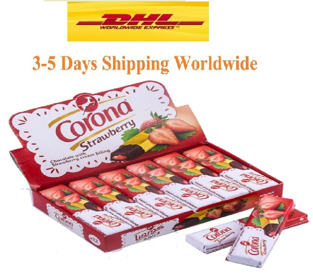 original Corona Egyptian Chocolate With Strawberry Cream 24 Pcs since 19190