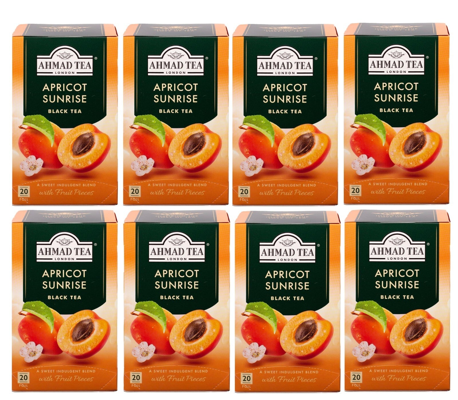 Ahmad Tea London Apricot Sunrise Fruit Black Tea 160 Foil0