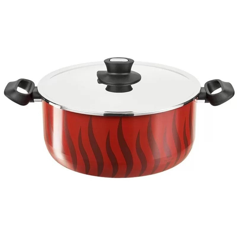 2 Tefal Tempo Cooking Stewpot With Lid 26,24 cm Set Non Stick Coated In France2