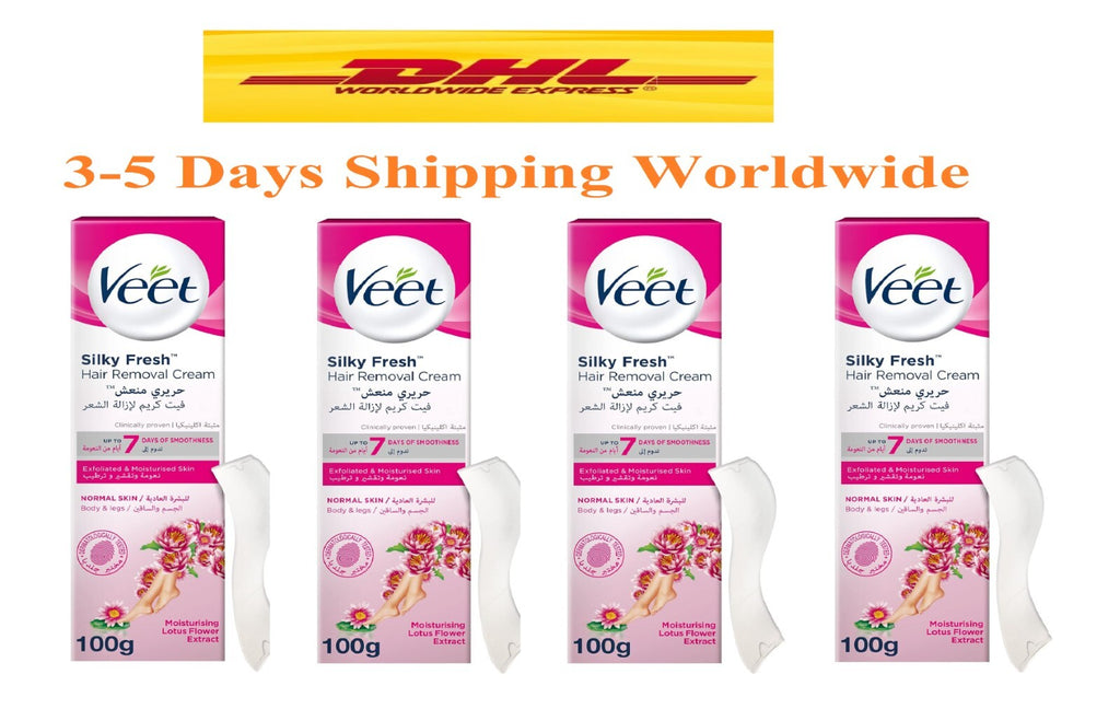 4X Veet Hair Removal Cream For Normal Skin Body& Legs 7 Day Smoothness 100 ml0
