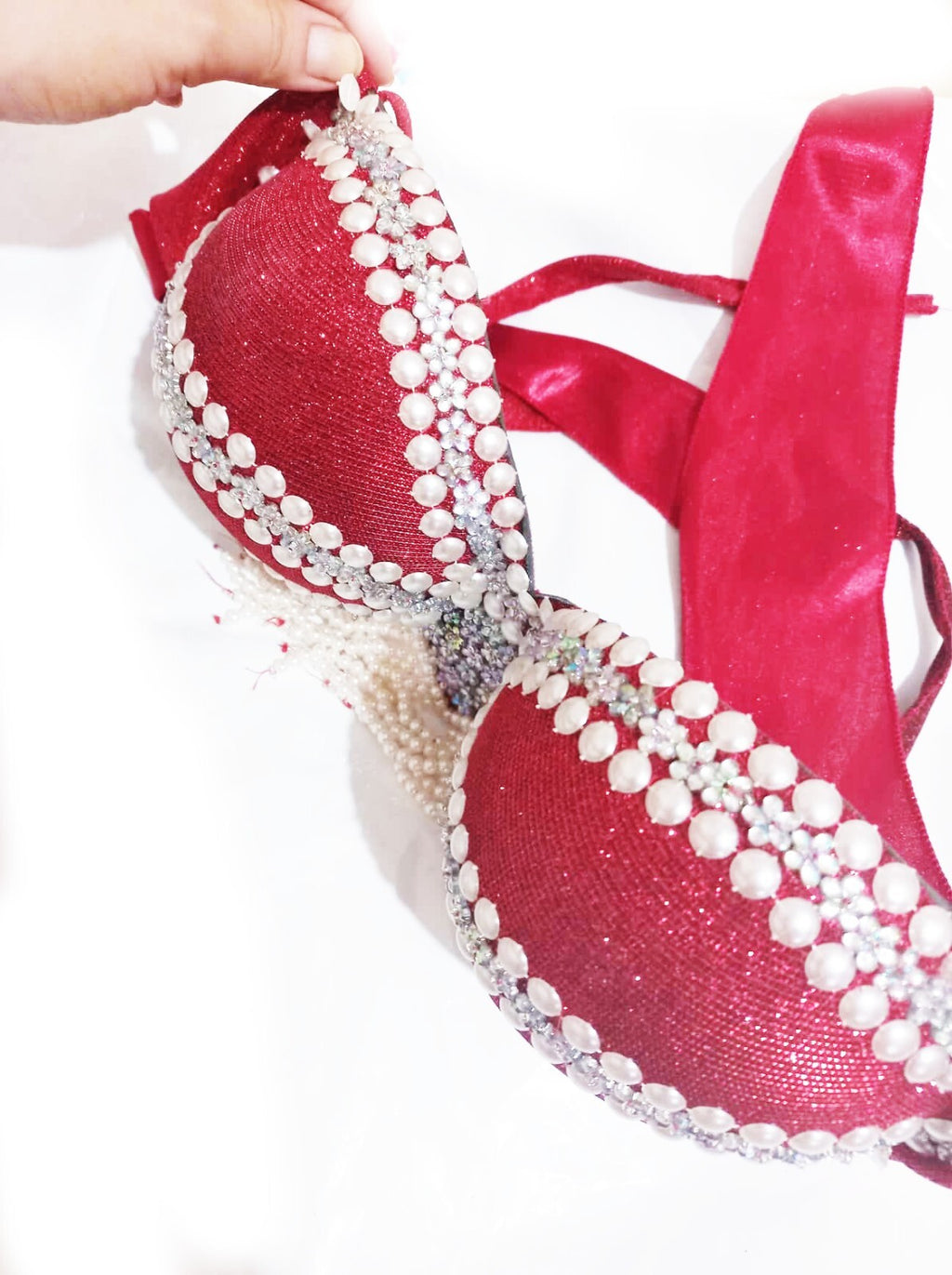 Professional Red Belly Dance Costume Traditional Egyptian Style Skirt Bra& Scarf5