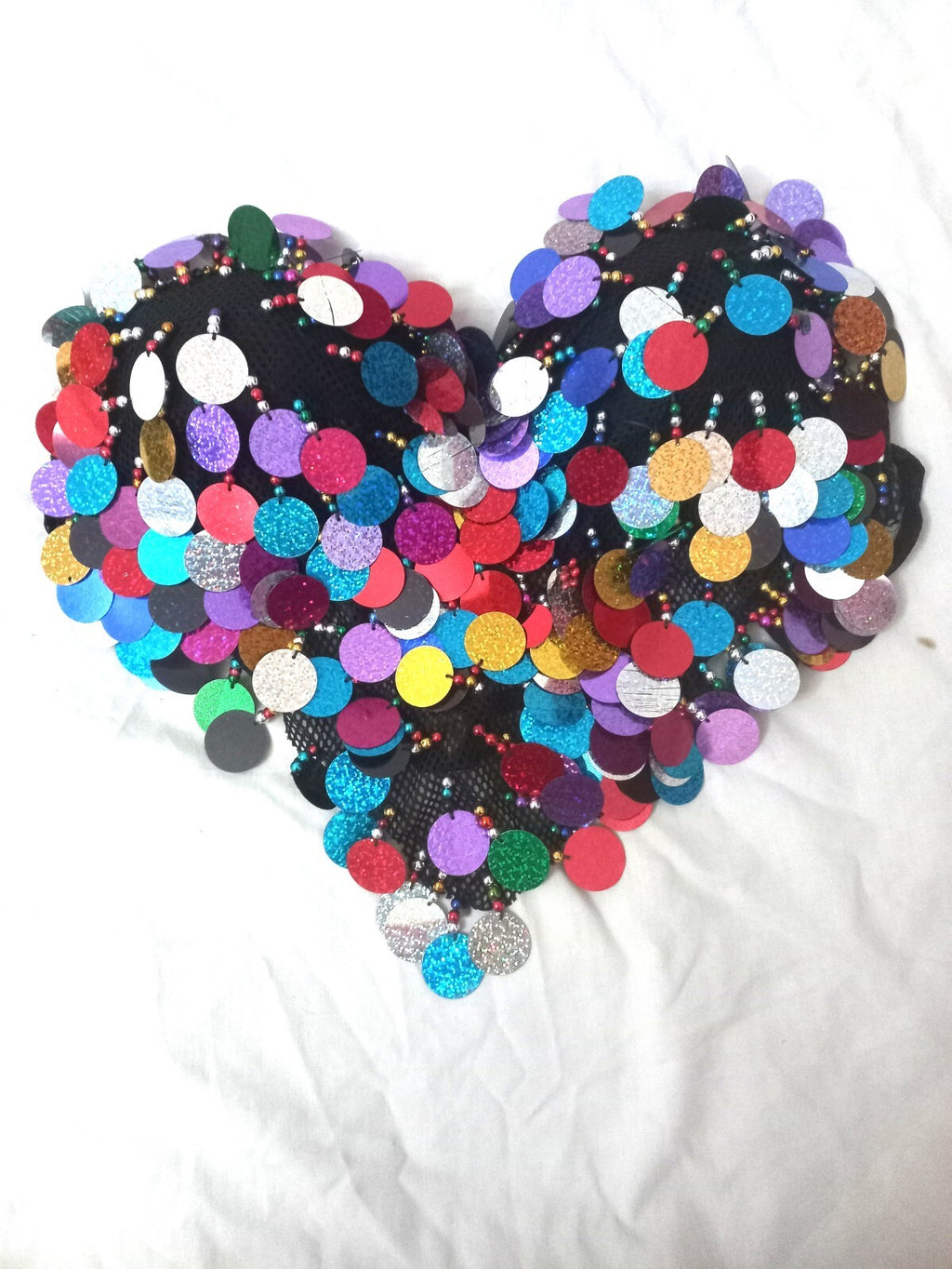 Egyptian Professional Belly dance Costume Fully Embroidered With Colorful Coins2