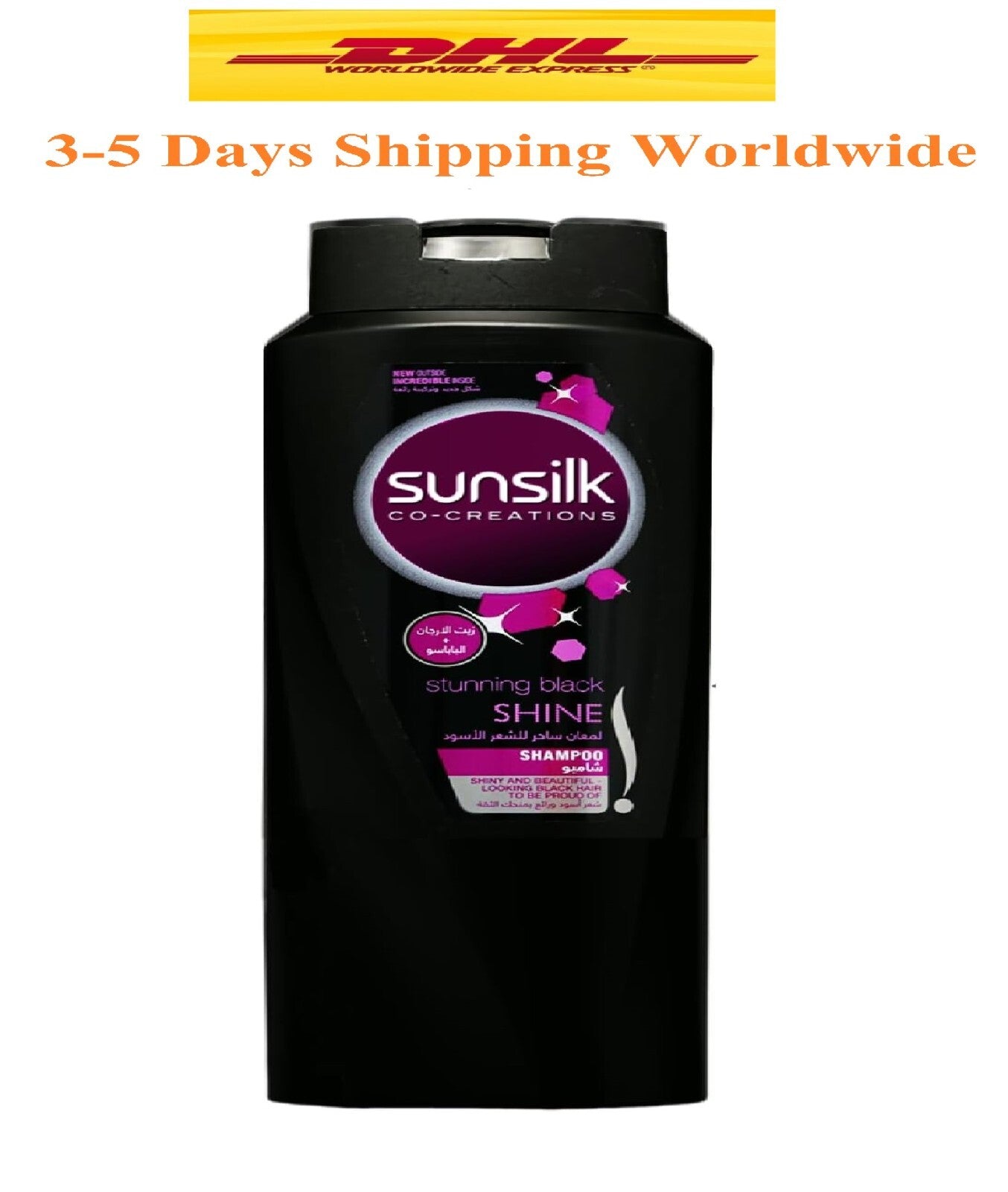 Sunsilk Stunning Black Shampoo For Shiny Black Hair Soap Free Amla Pearl 600 ml0