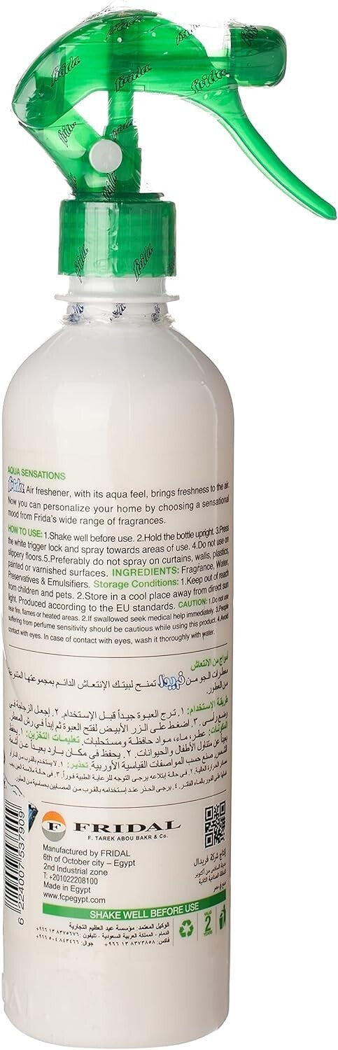 2 Frida Spray Air Freshener Long Lasting Jasmine Fragrance Aqua Sensation 460 ml1