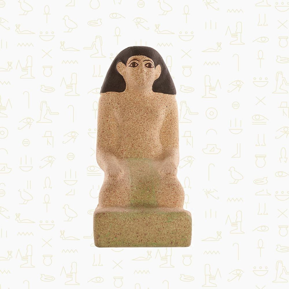 Rare Antique Ancient Egyptian Colorful Priest Statue Authenticity Certificate1
