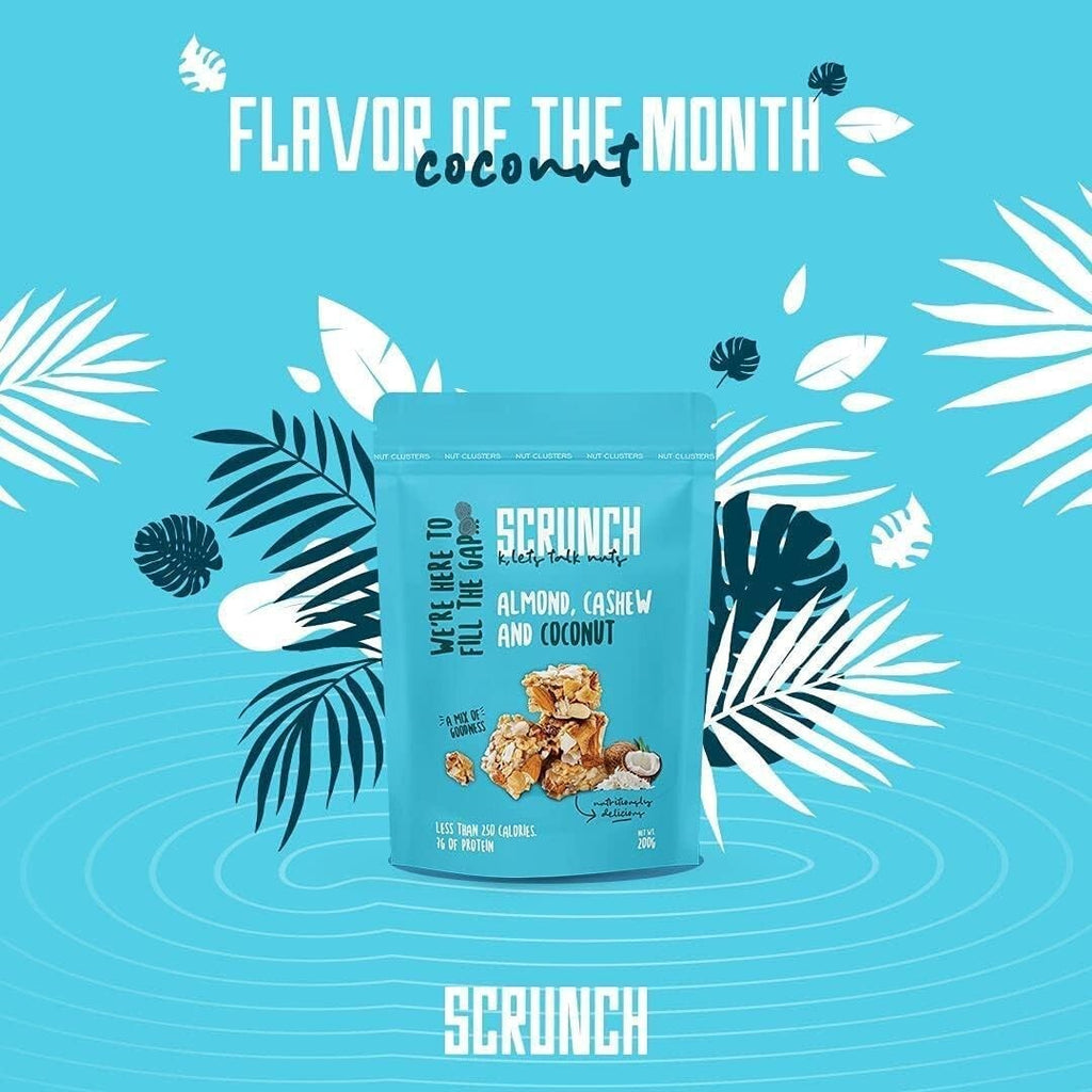 Scrunch Almond, Cashew & Coconut  5x 200g/7 oz4