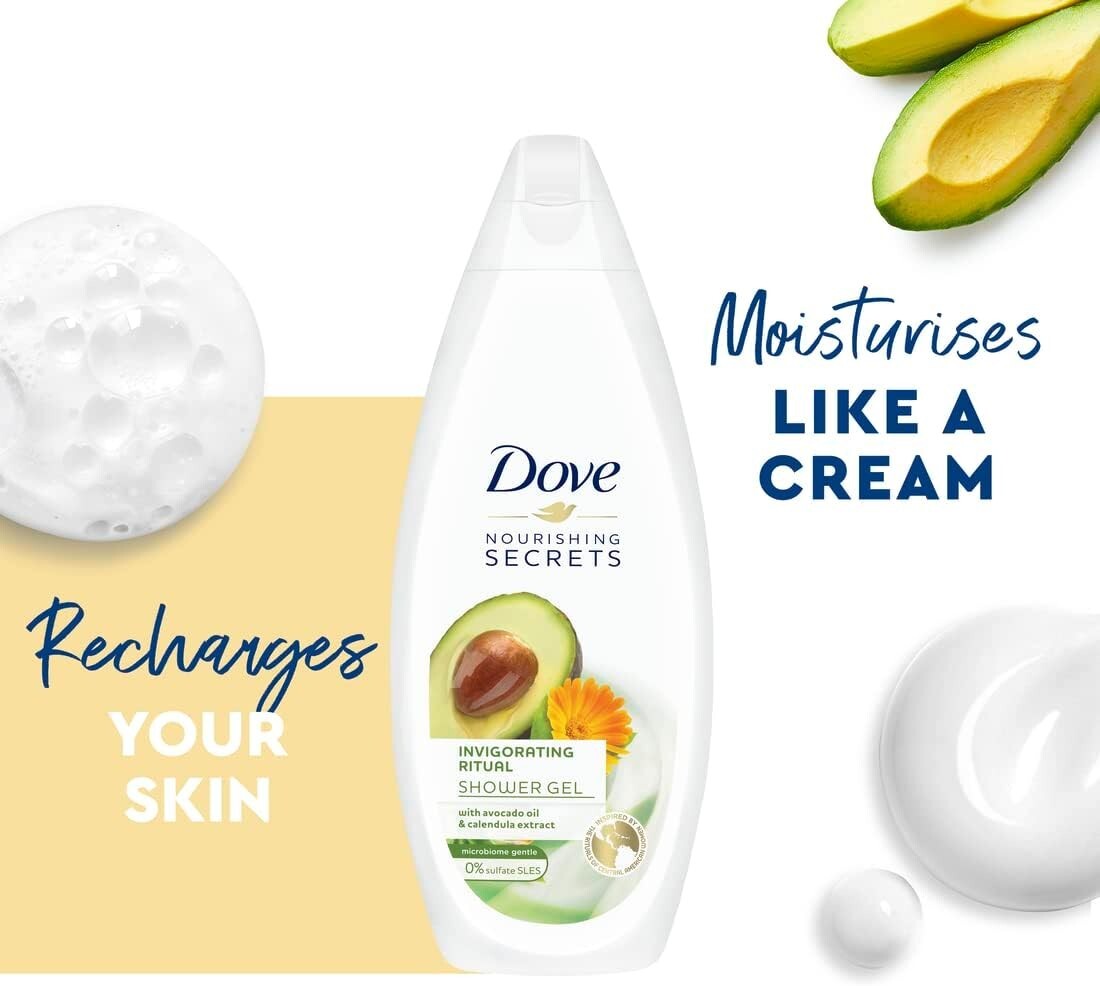Dove Nourishing Secrets Hydrating Body Wash With Avocado Oil Calendula 2 X500 ml2