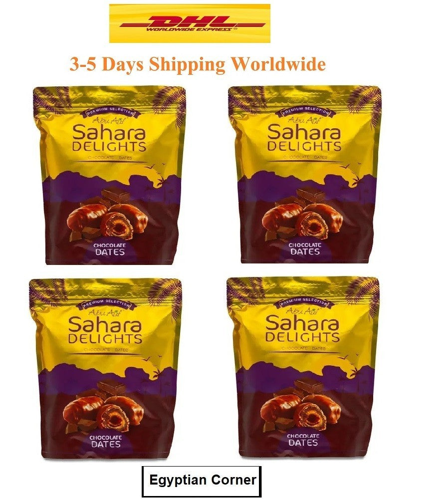 Abu Auf Chocolate Dates Sahara Delights Premium Quality 4X 300 g Fast Shipping0