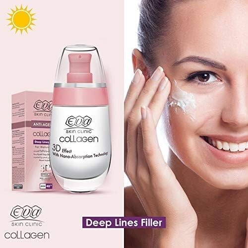 50 ml Eva Anti Ageing Collagen Deep Lines Filler 3D Effect Cream Nano Tech 40+‎3