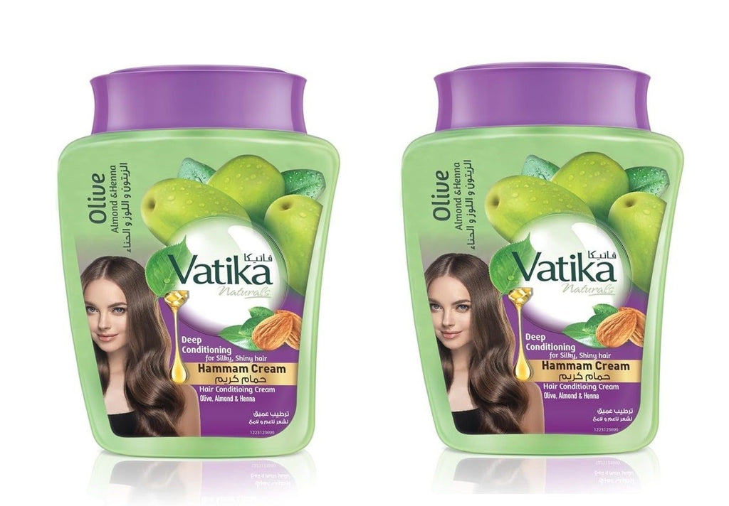 Vatika Hair Conditioner Cream With Henna Almond & Olive Oil  2 Box X 500 ml Each0