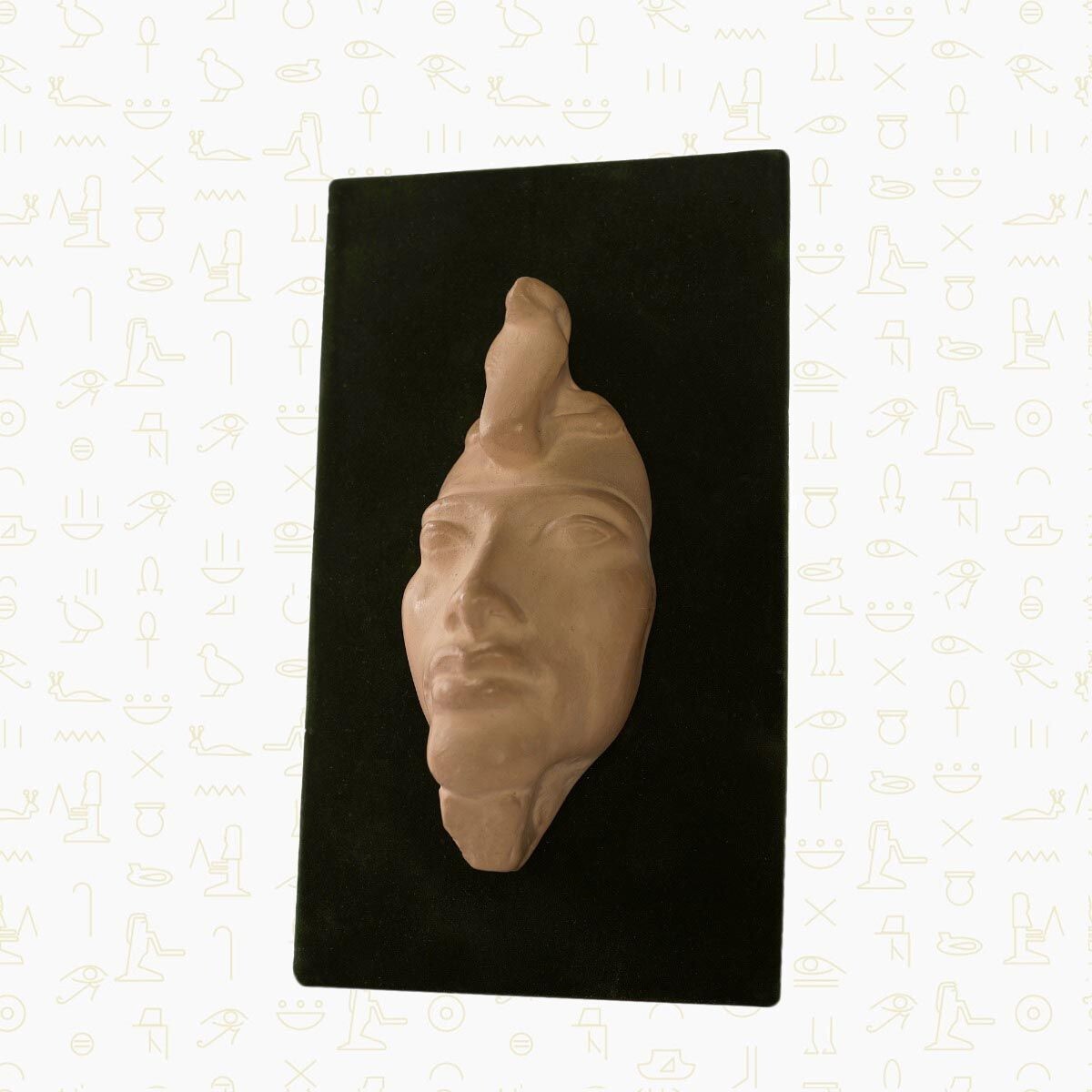 Rare Antique Ancient Egyptian Akhenaten's Face Sculpture Authenticity Certificat0