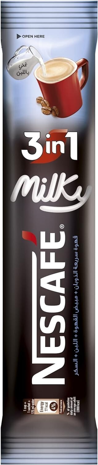 6 Box NESCAFE milky 3 In 1 Instant Coffee  72 Sticks x 21 g Fast Shipping1