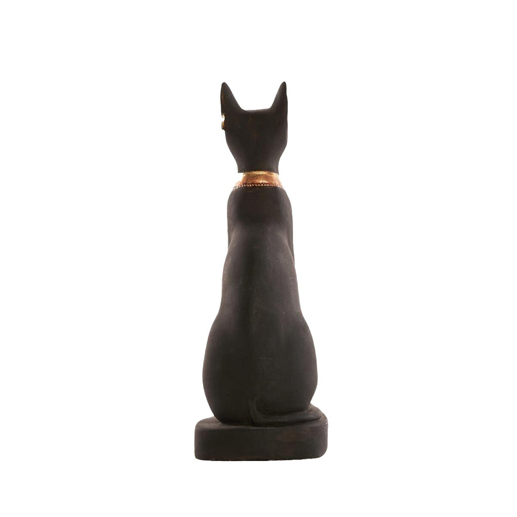 Black Bastet Cat Ancient Egyptian Goddess Statue Museum Replica With Certificate2