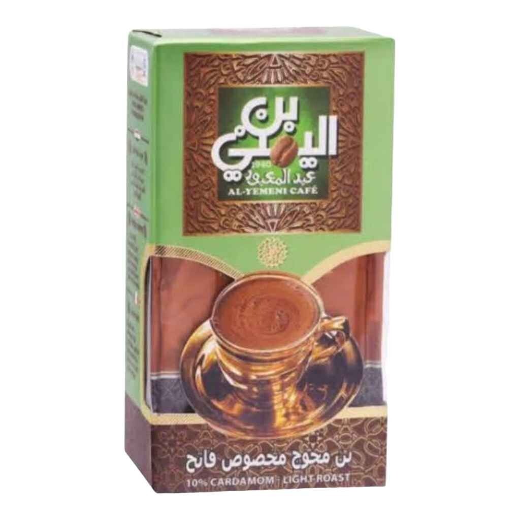 12 Pack Al Yemeni Cafe Cardamom Light Roast Coffee Egyptian High Quality 100 g6