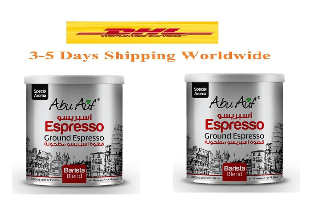 2 Abo Auf Espresso 100% Arabica Blend With Notes Of Fruit Premium Quality 500 g0