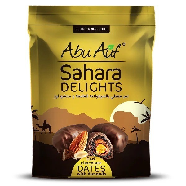 Abu Auf Dark Chocolate Dates With Almonds High Quality  4 X 300 g Fast Shipping4