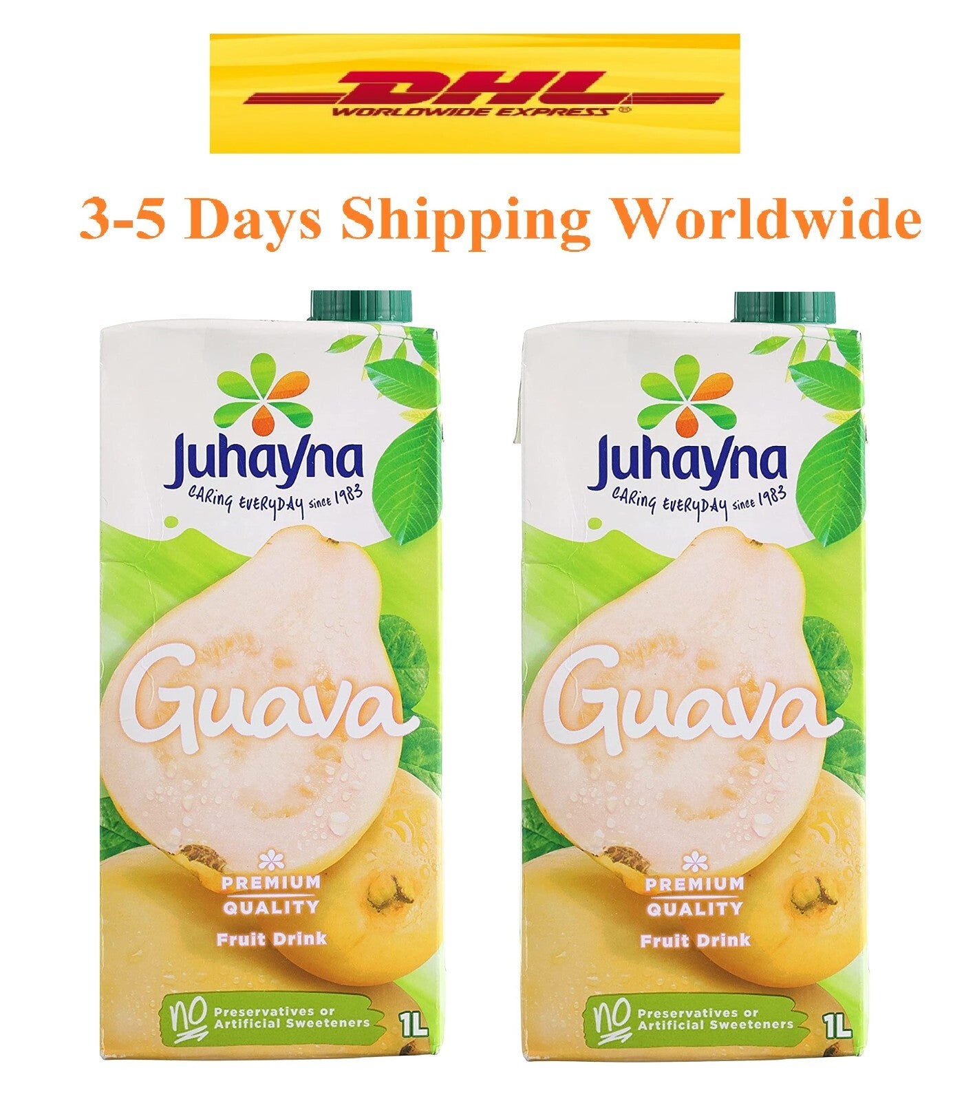 2 Liter Juhayna Classic Guava Juice Pure Fruit Nectar Premium Quality Drink0