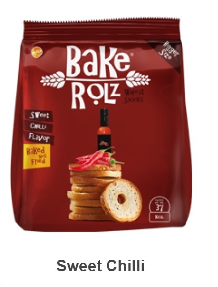 9 Pack Bake Rolz  40g BREAD CHIPS SNACKS CRISPY Healthy Backed 100% wheat2