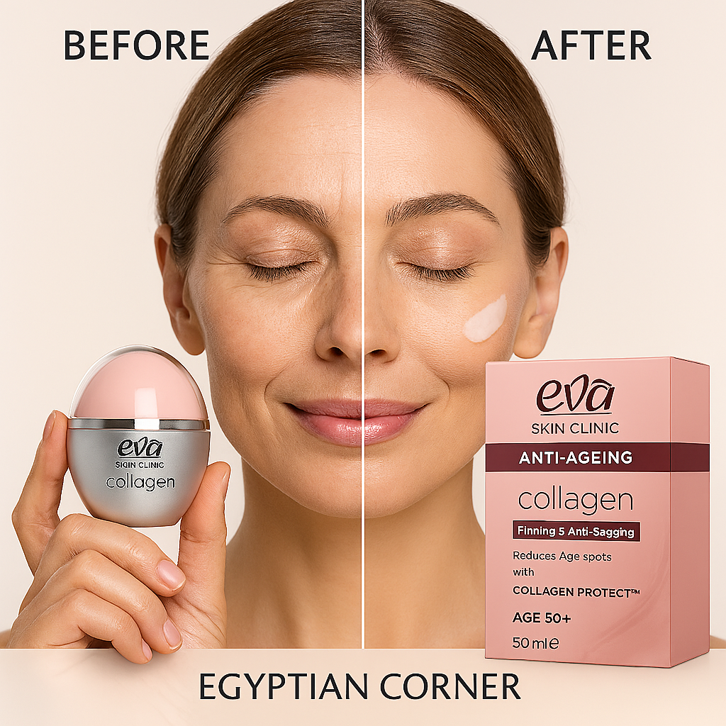 Eva Skin Clinic Anti Aging Cream Collagen Anti Sagging 3D effect Age 50+ 2X50 ml3