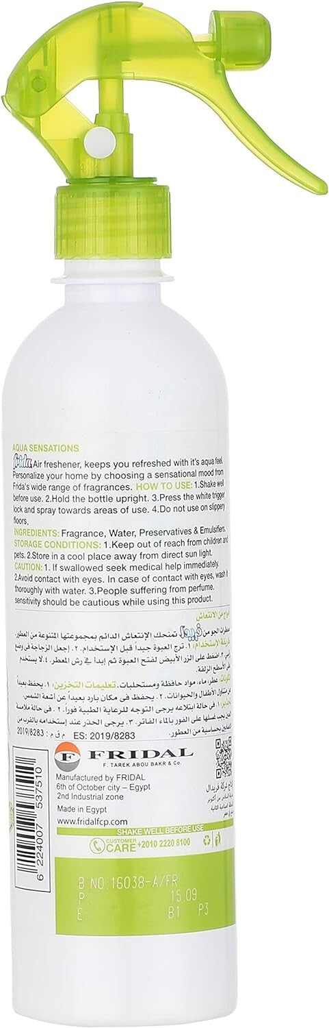 2 Frida Spray Air Freshener Long Lasting Tuberose Fragrance Aqua Sensation 460ml1