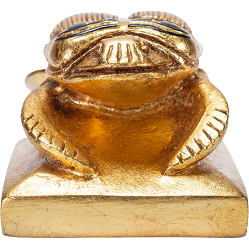 Egyptian Golden Scarab Statue Museum Replica With Certificate Small Size Handmad2