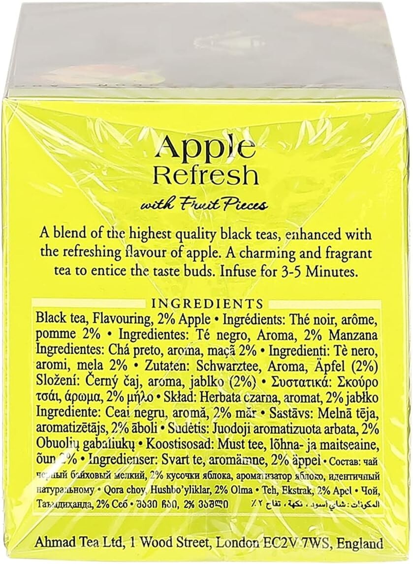 Ahmad Tea London Apple Refresh Fruit Black Tea 160 Foil1
