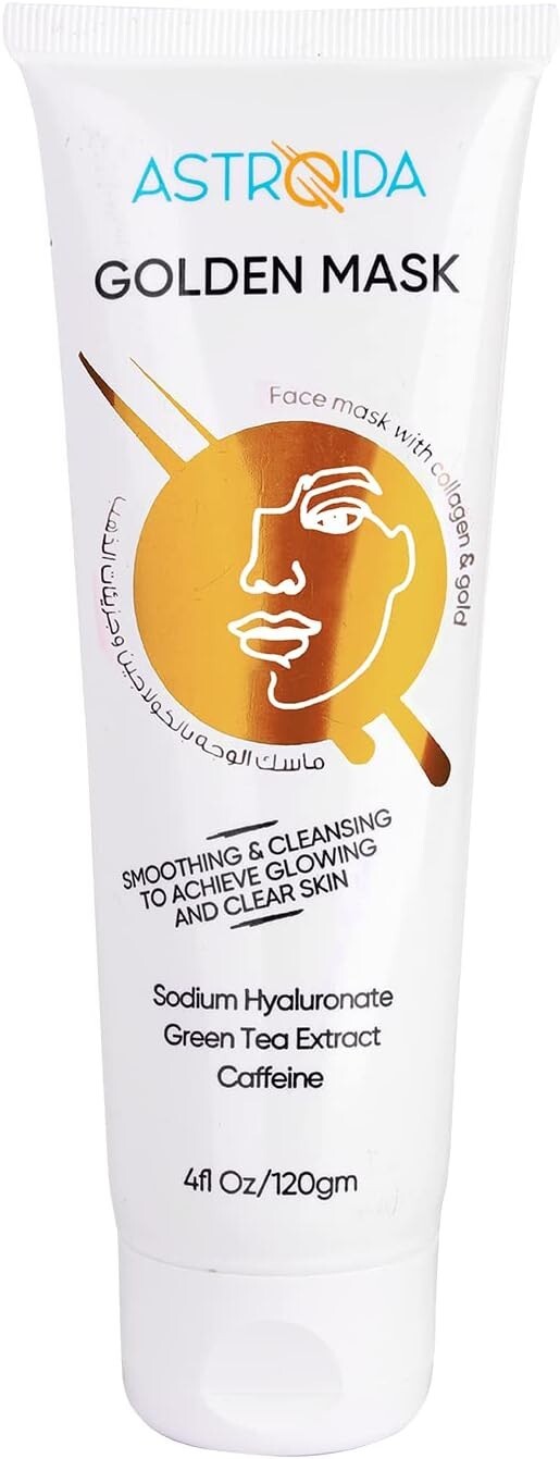 Astroida Hyaluronic Acid Collagen Anti Wrinkles Facial Mask With Gold& Caffeine5