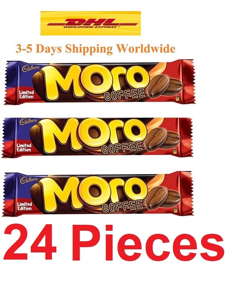 24 Pcs Cadbury Moro Caramel Chocolate With Coffee Flavor Limited Edition Bar 38g0