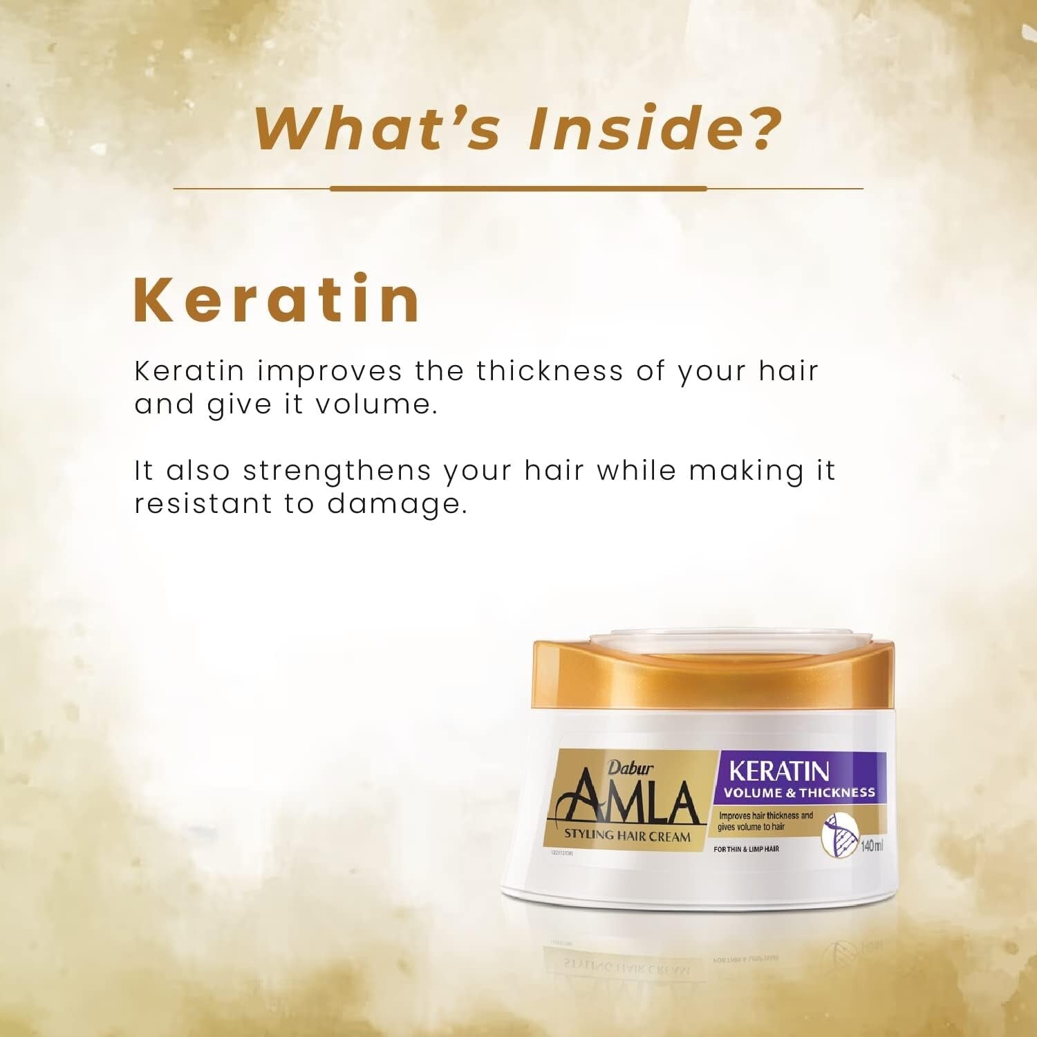 3x 125ml Dabur Amla Hair cream Protein thickness strengthen hair Reduce frizz3