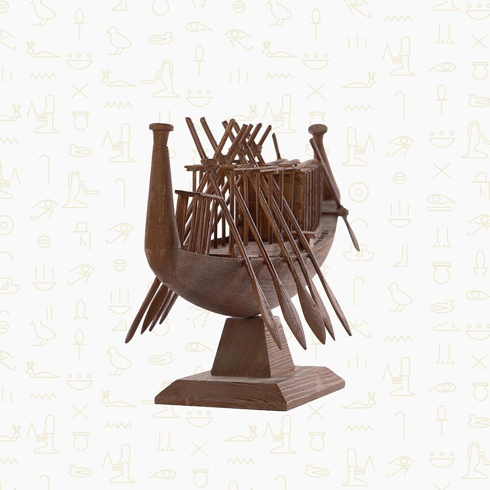 Rare Antique Ancient Egyptian Gift Sun Boat Of Khufu Authenticity Certificate0
