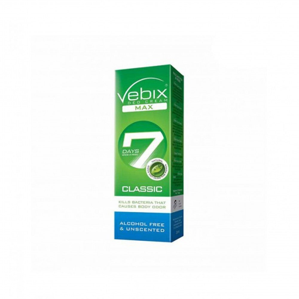6X Vebix Deodorant Cream 7 Days Long Lasting Antiperspirant Aluminum Free Unisex5