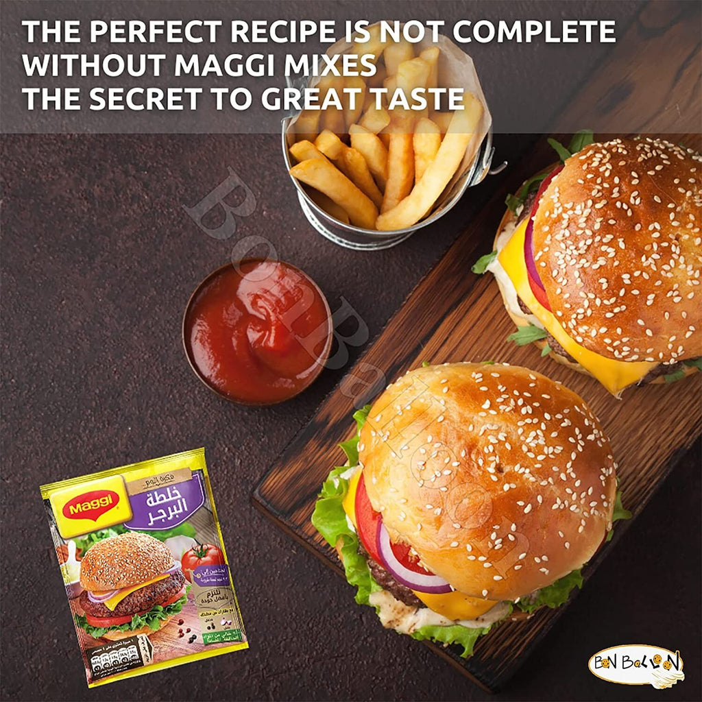 MAGGI Burger Mix Spices Seasoning Herbs For Meat Burger 12 Pcs ماجى خلطة البرجر4