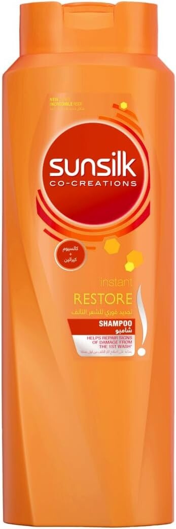 2X Sunsilk Shampoo Instant Restore Damaged Hair Repair From First Wash 600 ml1
