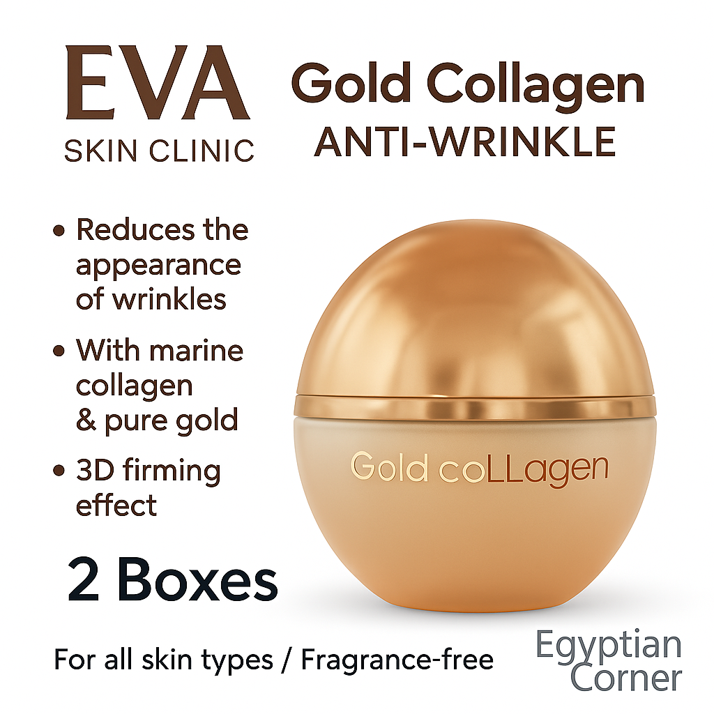 Eva Skin Clinic Anti Aging Gold Collagen Cream Anti Wrinkle 3D Effect 2 Box 50ml3