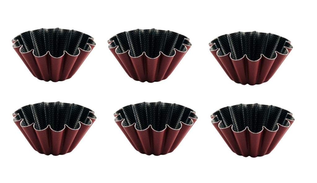 6 Tefal Small Baking Trays Non Stick High Quality Coated In France 20 Cm Each0