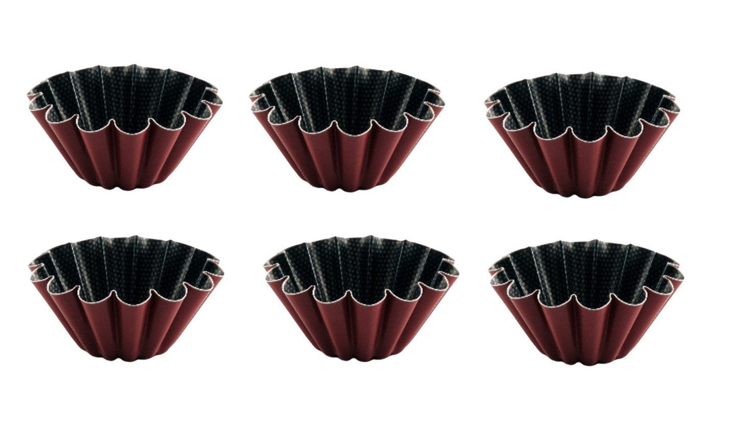 6 Tefal Small Baking Trays Non Stick High Quality Coated In France 20 Cm Each0