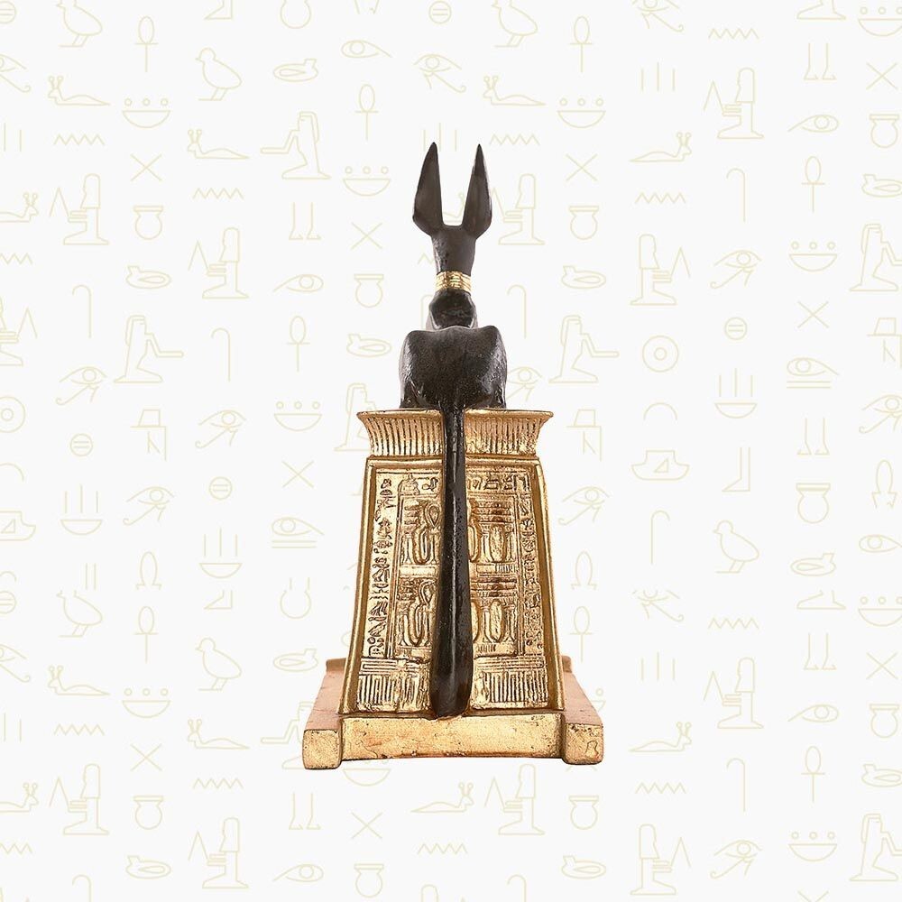 Rare Antique Ancient Egyptian God Anubis Statue Authenticity Certificate2