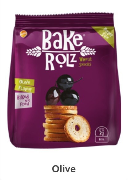 9 Pack Bake Rolz  40g BREAD CHIPS SNACKS CRISPY Healthy Backed 100% wheat1